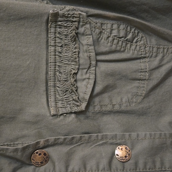 Penningtons-jacket,army green,brass hardware,utility, - Picture 6 of 14